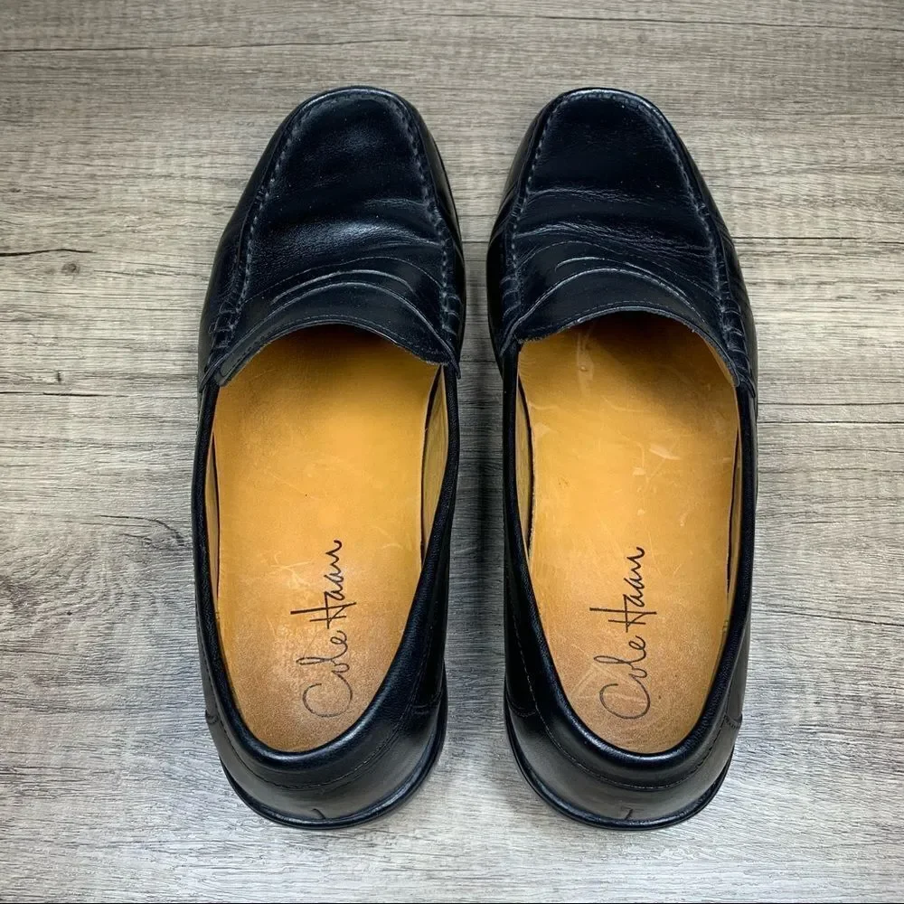 ‎Cole Haan C 07374.Black Lthr Loafers Men’s size 9